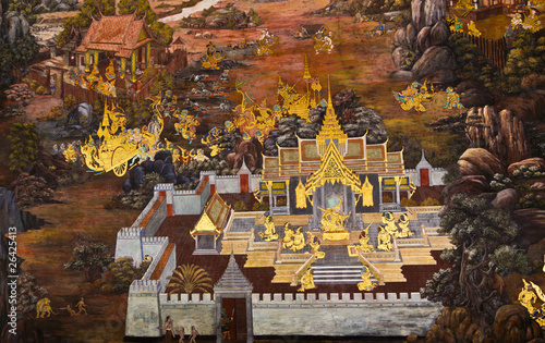 traditional thai style painting