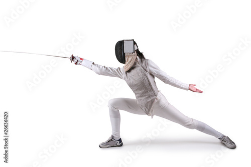 Female fencer