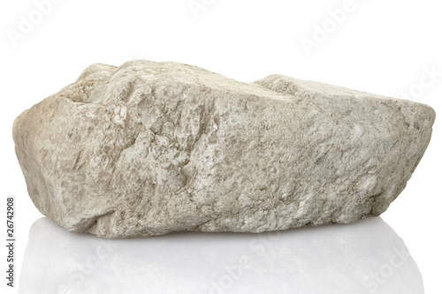 single rock stone with clipping path