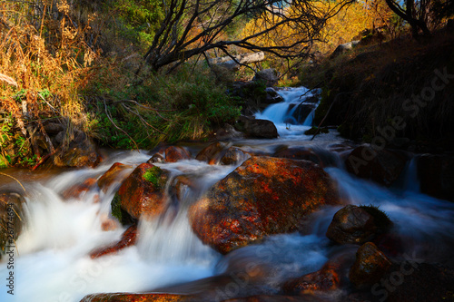 The mountain river