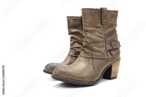 bottines en cuire