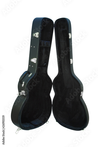 The image of open guitar case
