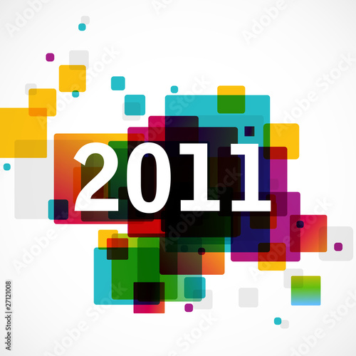 New Year 2011 - funky graphic design