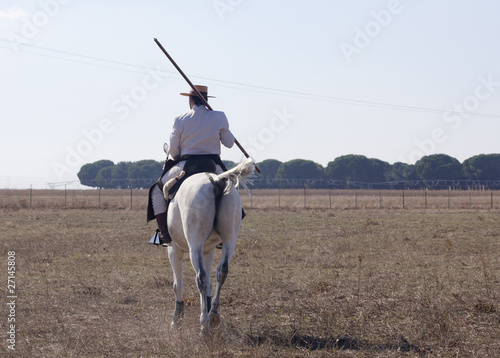 garrochista a caballo