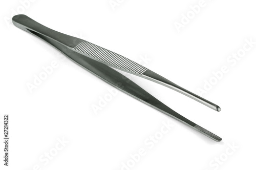 Pair of steel tweezers