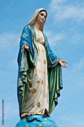 Virgin mary statue at Chantaburi province