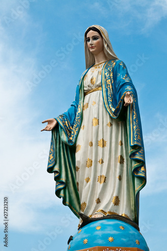 Virgin mary statue at Chantaburi province