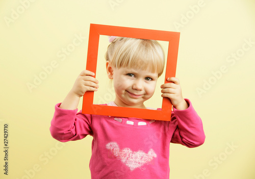 girl with frame