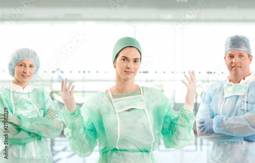 Portrait of surgeon team