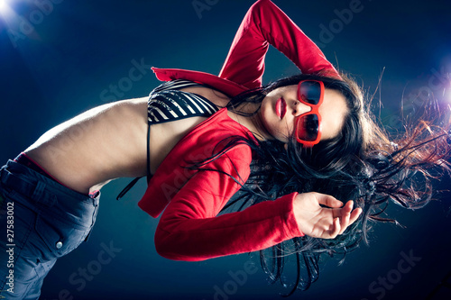 Stylish and cool looking dancer girl.