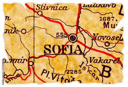 Sofia old map