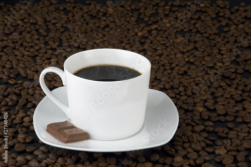 cup of coffee with chocolate