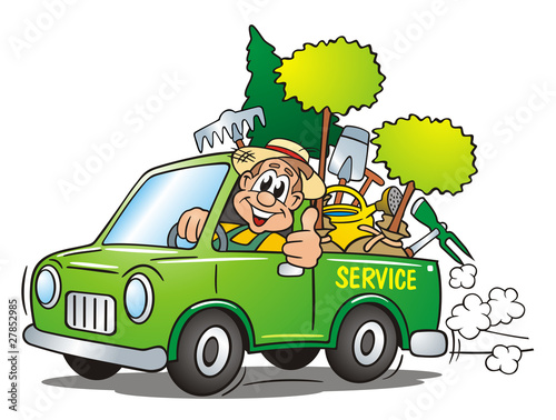 Gardener Service Van