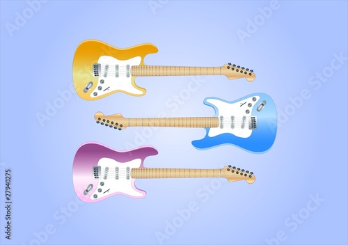 guitar collection ( background on separate layer )