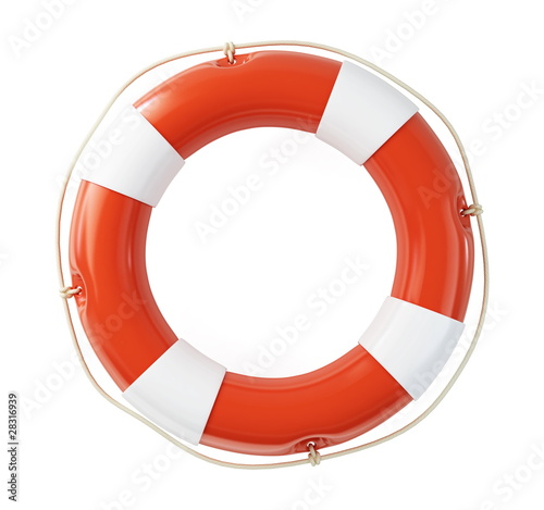 Life Buoy on a white background