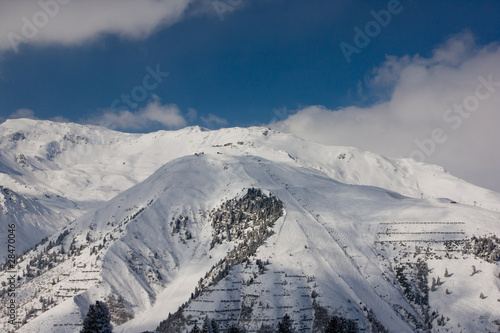 Ośnieżone szczyty - Alpy