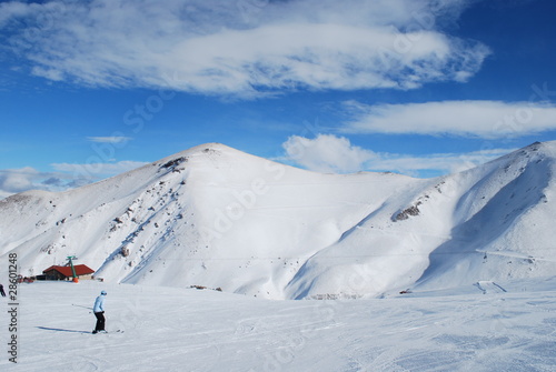 snow mountains in Turkey Palandoken Erzurum
