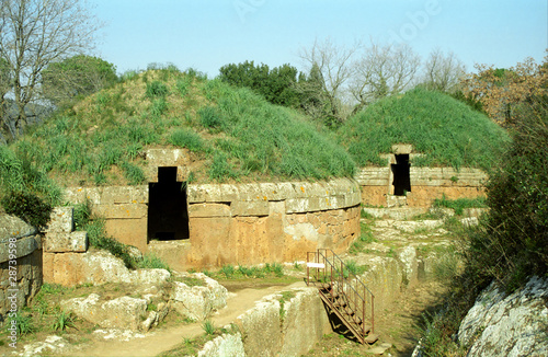 Etruscan tombs, Cerveteri, Italy