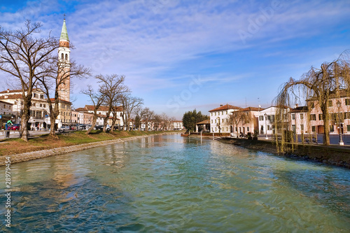 Panorama sul fiume Brenta a Dolo