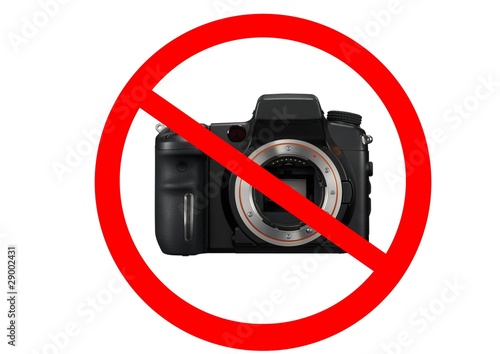 Zakaz fotografowania, robienia zdjęć