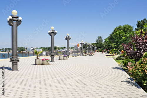 Kind from quay of the city of Anapa, Krasnodar territory, Russia