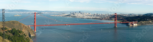 panorama of Golden Gate and San-Francisco bay