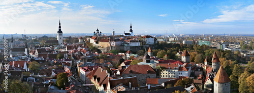 Panorama of the Tallinn Old Town, Estonia