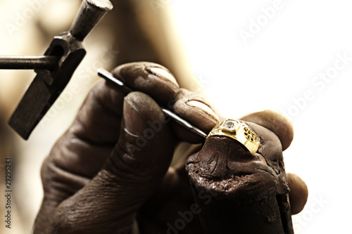 goldsmith making ring