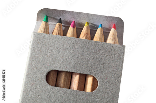 wooden color pencils