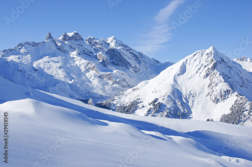 Winterlandschaft in den Alpen