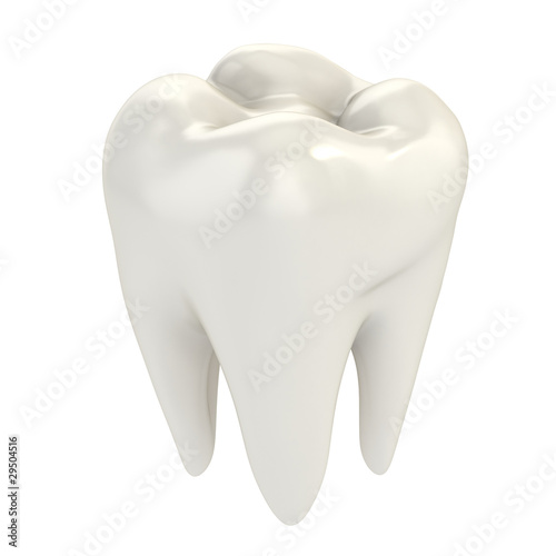 isolated tooth 3d illustration