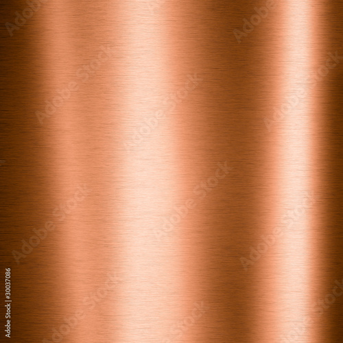 Brushed copper metallic sheet
