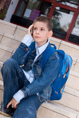 boy with cell phone