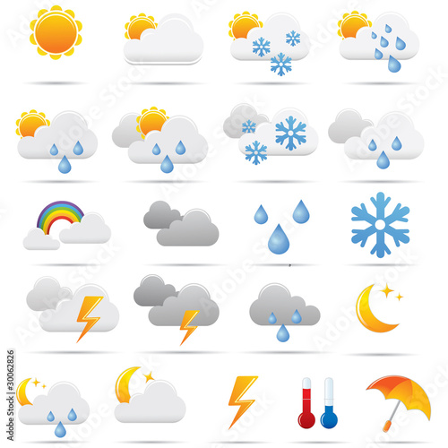 Pictos météo pour le web. Picto weather