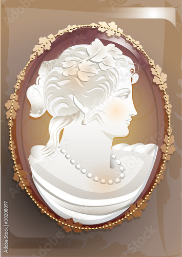 vintage victorian cameo