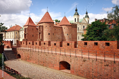 Barbican - Fortified medieval outpost - Warsaw / Poland