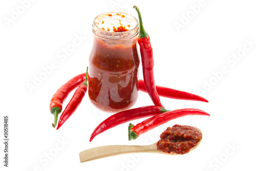 Red hot chili peppers paste