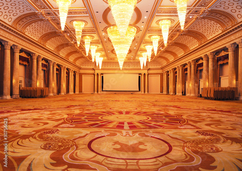 Grand luxurious hotel hall