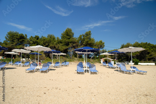 The Beach at Skala on the island of Kephalonia Greece