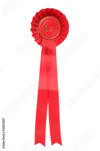 red first place rosette