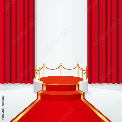 podium - estrade - tapis rouge - escalier - cinéma - présentation - star - festival