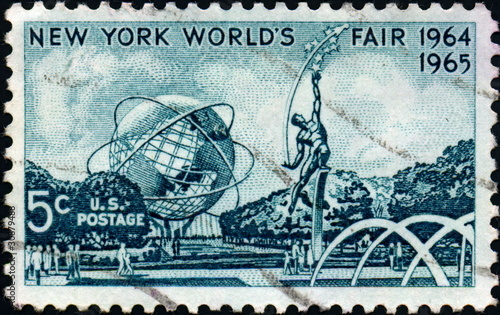 1964 1965 New York World's Fair. U.S. Postage.