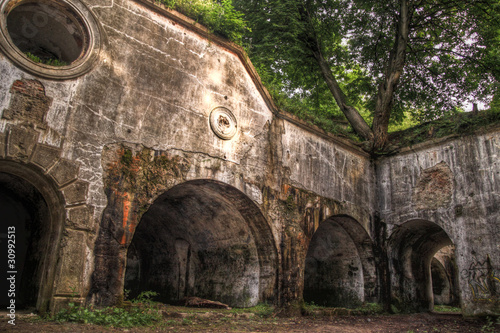 Ruins of fort Salis-Soglio in Przemysl, Poland
