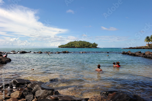 The convicts' pool of Isle Royale, French Guiana.