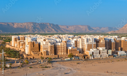 Panorama of Shibam, Hadhramaut province, Yemen