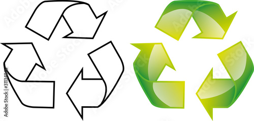 Grüner Punkt Recycle 3