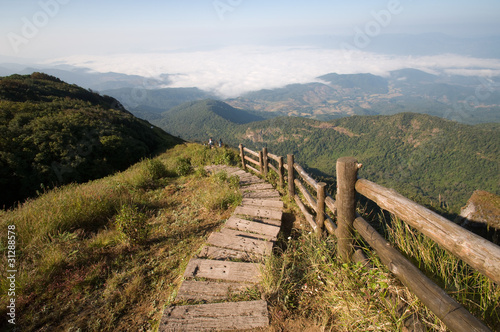 viewpoint at Doi Inthanon National Park Chiang Mai province Thai