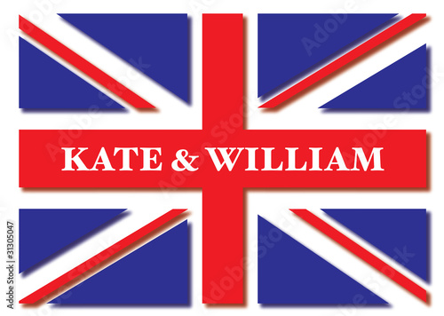 Royal wedding flag