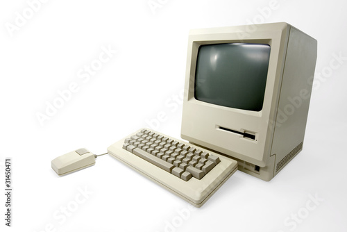 Apple Macintosh 128k from 1984, the vintage iMac