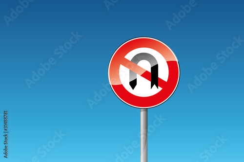 Verkehrszeichen 272 Verbot des Wendens